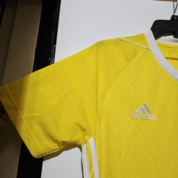 Adidas Men's TIRO 17 Soccer Jersey Climacool Material Bright Yellow Color - Picture 8 of 11